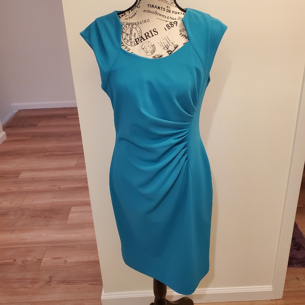 Calvin Klein size 6 teal dress